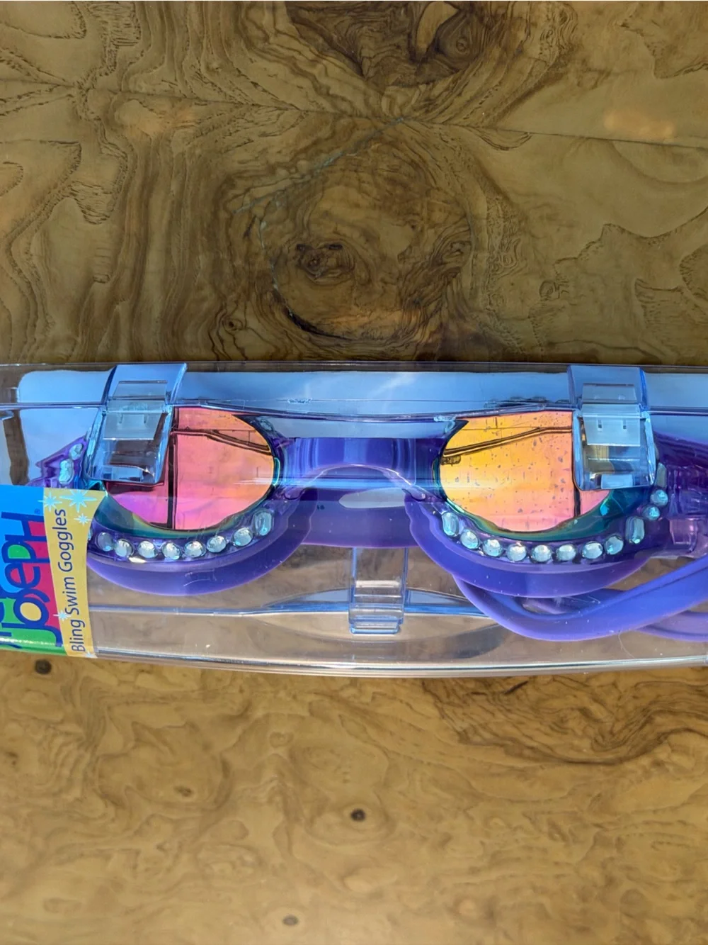 Stephen Joseph Purple Bling Swim Goggles NWT